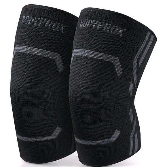 Bodyprox Knee Support Brace 2Pack Compression‎ Sleeve Men Women Running Work Out - Picture 3 of 7